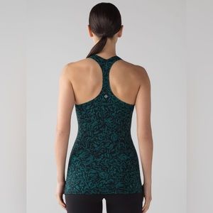 Lululemon Cool Racerback II Thrive Viridian Green Black